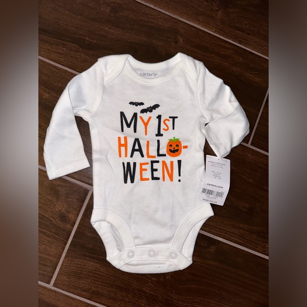 Carter’s my first Halloween long-sleeve onesie size newborn